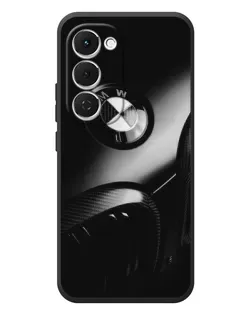 Чехол для TECNO Spark 40 Pro Plus с картинкой «Эмблема BMW — макро»