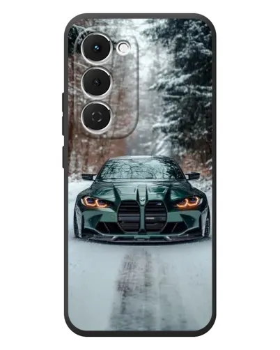 Чехол для TECNO Spark 40 Pro Plus с картинкой «BMW в зимнем лесу» Чехол для TECNO Spark 40 Pro Plus с картинкой «BMW в зимнем лесу»