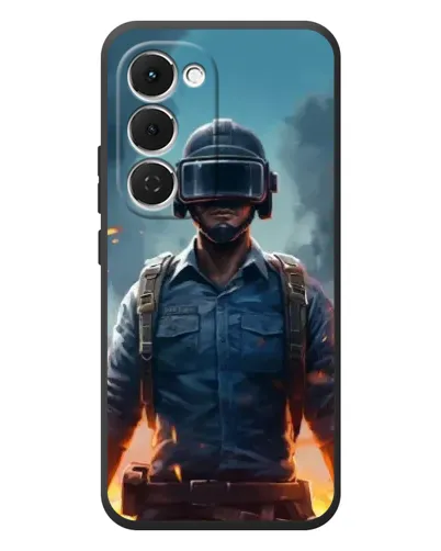 Чехол для TECNO Spark 40 Pro Plus с картинкой «PUBG — реалистичный герой»