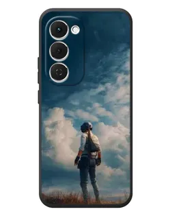 Чехол для TECNO Spark 40 Pro Plus с картинкой «Герой PUBG на скале»
