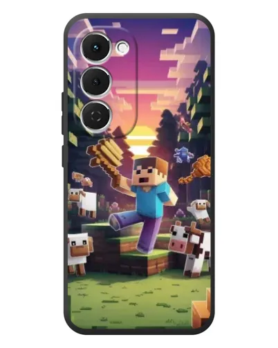 Чехол для TECNO Spark 40 Pro Plus с картинкой «Стив на ферме» Чехол для TECNO Spark 40 Pro Plus с картинкой «Стив на ферме»