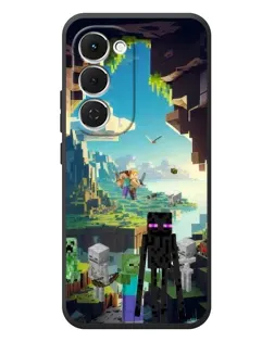 Чехол для TECNO Spark 40 Pro Plus с картинкой «Эндермен в лесу»