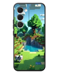 Чехол для TECNO Spark 40 Pro Plus с картинкой «Minecraft летний день»