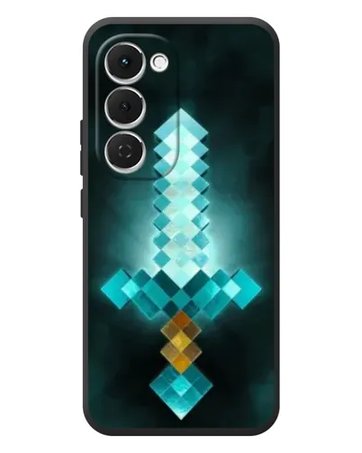 Чехол для TECNO Spark 40 Pro Plus с картинкой «Алмазный меч неон» Чехол для TECNO Spark 40 Pro Plus с картинкой «Алмазный меч неон»