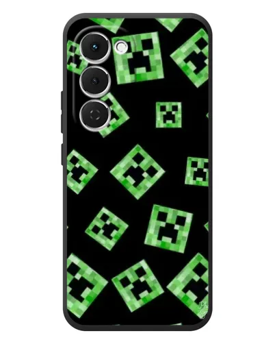 Чехол для TECNO Spark 40 Pro Plus с картинкой «Паттерн с криперами» Чехол для TECNO Spark 40 Pro Plus с картинкой «Паттерн с криперами»