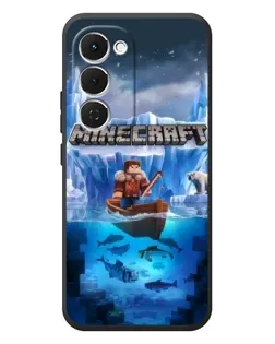 Чехол для TECNO Spark 40 Pro Plus с картинкой «Minecraft ледяной мир»