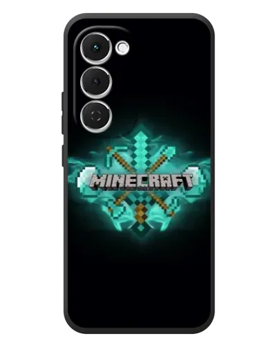 Чехол для TECNO Spark 40 Pro Plus с картинкой «Minecraft Diamond лого» Чехол для TECNO Spark 40 Pro Plus с картинкой «Minecraft Diamond лого»