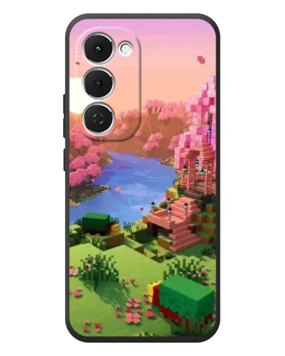 Чехол для TECNO Spark 40 Pro Plus с картинкой «Розовое дерево Minecraft» Чехол для TECNO Spark 40 Pro Plus с картинкой «Розовое дерево Minecraft»