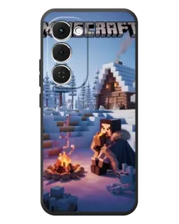 Чехол для TECNO Spark 40 Pro Plus с картинкой «Зимний Minecraft»