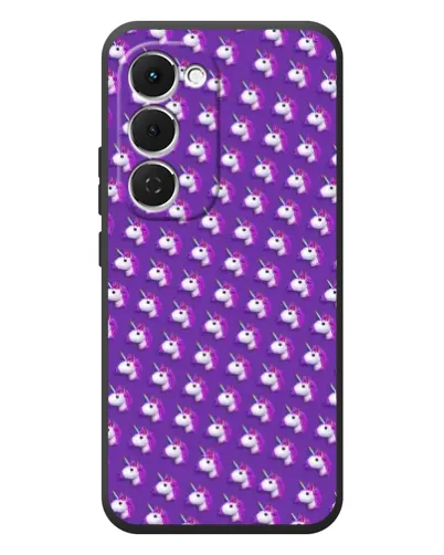 Чехол для TECNO Spark 40 Pro Plus с картинкой «Единороги на фиолетовом»