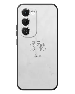 Чехол для TECNO Spark 40 Pro Plus с картинкой «Иоанна 3:16 Крест»
