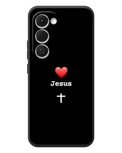 Чехол для TECNO Spark 40 Pro Plus с картинкой «Сердце - Jesus» Чехол для TECNO Spark 40 Pro Plus с картинкой «Сердце - Jesus»