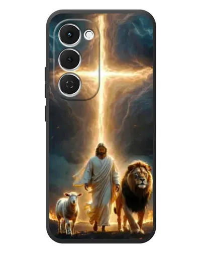 Чехол для TECNO Spark 40 Pro Plus с картинкой «Лев Иуды и Свет» Чехол для TECNO Spark 40 Pro Plus с картинкой «Лев Иуды и Свет»