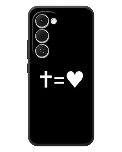 Чехол для TECNO Spark 40 Pro Plus с картинкой «Крест и Сердце» Чехол для TECNO Spark 40 Pro Plus с картинкой «Крест и Сердце»