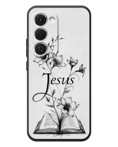 Чехол для TECNO Spark 40 Pro Plus с картинкой «Цветы и Библия» Чехол для TECNO Spark 40 Pro Plus с картинкой «Цветы и Библия»