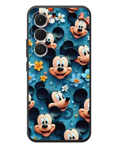 Чехол для TECNO Spark 40 Pro Plus с картинкой «Паттерн Микки и Минни»
