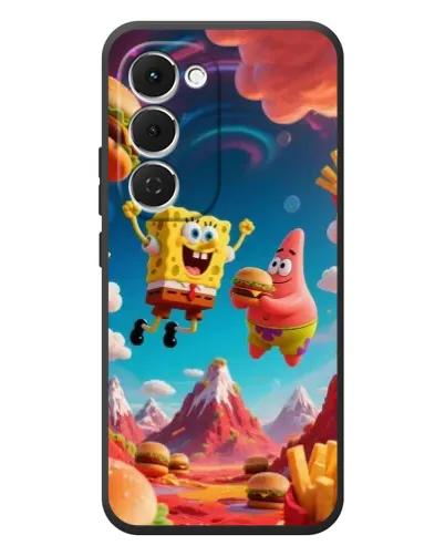 Чехол для TECNO Spark 40 Pro Plus с картинкой «Космический фастфуд»