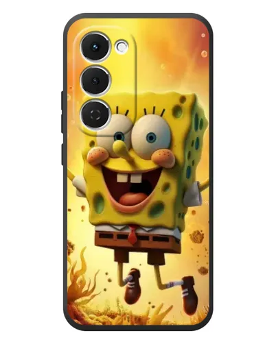 Чехол для TECNO Spark 40 Pro Plus с картинкой «Губка Боб прыгает»