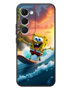 Чехол для TECNO Spark 40 Pro Plus с картинкой «Губка Боб серфингист»