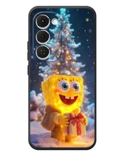 Чехол для TECNO Spark 40 Pro Plus с картинкой «Рождественский Спанч Боб»