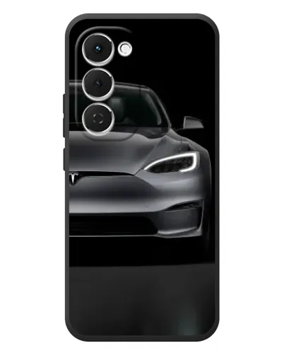 Чехол для TECNO Spark 40 Pro Plus с картинкой «Tesla Model S Look» Чехол для TECNO Spark 40 Pro Plus с картинкой «Tesla Model S Look»
