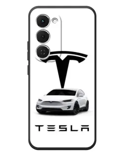Чехол для TECNO Spark 40 Pro Plus с картинкой «Tesla White Style»