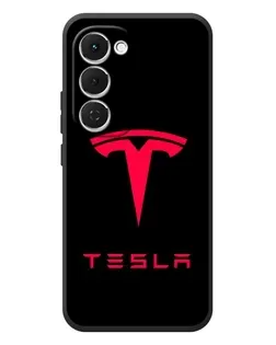 Чехол для TECNO Spark 40 Pro Plus с картинкой «Tesla Red Logo»