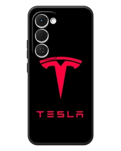 Чехол для TECNO Spark 40 Pro Plus с картинкой «Tesla Red Logo» Чехол для TECNO Spark 40 Pro Plus с картинкой «Tesla Red Logo»