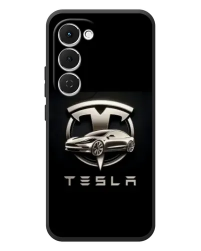 Чехол для TECNO Spark 40 Pro Plus с картинкой «Tesla — серебристое авто» Чехол для TECNO Spark 40 Pro Plus с картинкой «Tesla — серебристое авто»
