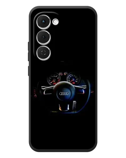 Чехол для TECNO Spark 40 Pro Plus с картинкой «Салон Audi — руль»