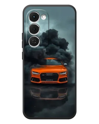 Чехол для TECNO Spark 40 Pro Plus с картинкой «Audi в облаках дыма»