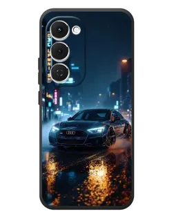 Чехол для TECNO Spark 40 Pro Plus с картинкой «Ночной город и Audi»