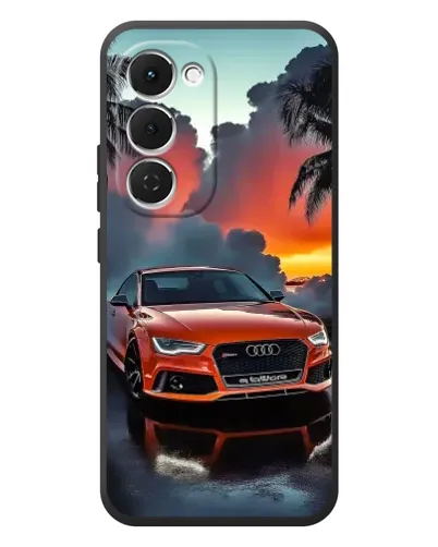 Чехол для TECNO Spark 40 Pro Plus с картинкой «Audi — закат»