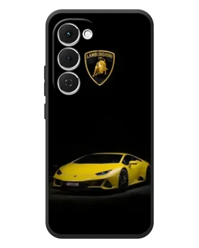Чехол для TECNO Spark 40 Pro Plus с картинкой «Lamborghini желтый акцент»