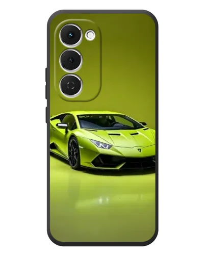 Чехол для TECNO Spark 40 Pro Plus с картинкой «Салатовый Lamborghini Huracan»