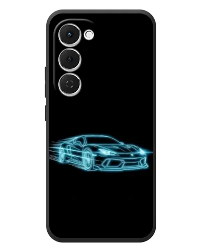 Чехол для TECNO Spark 40 Pro Plus с картинкой «Неоновый контур Lamborghini»