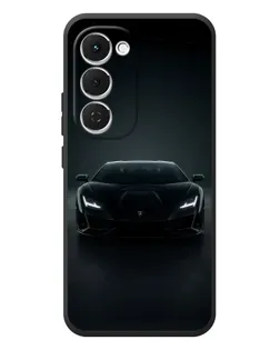 Чехол для TECNO Spark 40 Pro Plus с картинкой «Черный Lamborghini Aventador»