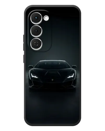 Чехол для TECNO Spark 40 Pro Plus с картинкой «Черный Lamborghini Aventador»
