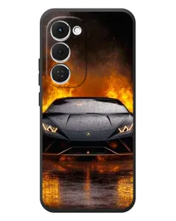 Чехол для TECNO Spark 40 Pro Plus с картинкой «Lamborghini в огне»