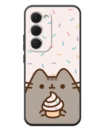 Чехол для TECNO Spark 40 Pro Plus с картинкой «Пушин с кексом»