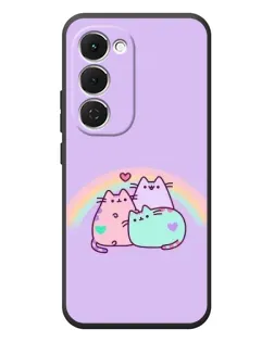 Чехол для TECNO Spark 40 Pro Plus с картинкой «Радужные Пушины»