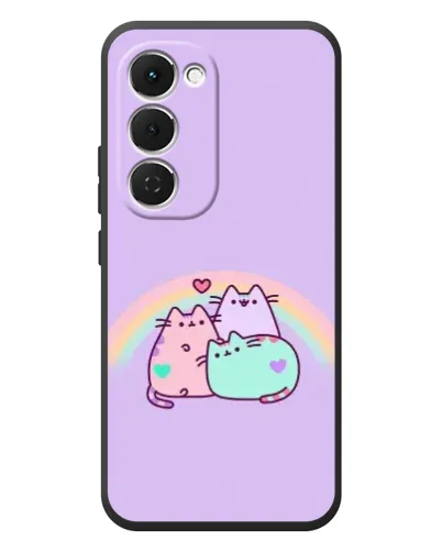 Чехол для TECNO Spark 40 Pro Plus с картинкой «Радужные Пушины»