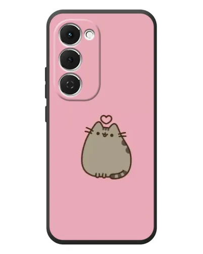 Чехол для TECNO Spark 40 Pro Plus с картинкой «Pusheen сердце»