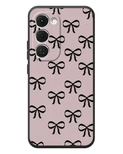 Чехол для TECNO Spark 40 Pro Plus с картинкой «Черные бантики»
