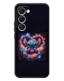 Чехол для TECNO Spark 40 Pro Plus с картинкой «Stitch в цветах» Чехол для TECNO Spark 40 Pro Plus с картинкой «Stitch в цветах»