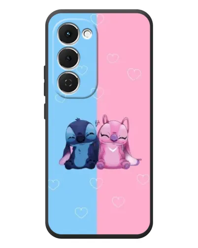 Чехол для TECNO Spark 40 Pro Plus с картинкой «Stitch и Angel Love»