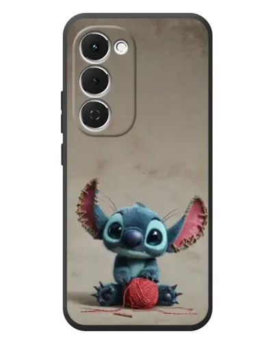 Чехол для TECNO Spark 40 Pro Plus с картинкой «Стич на коричневом фоне»