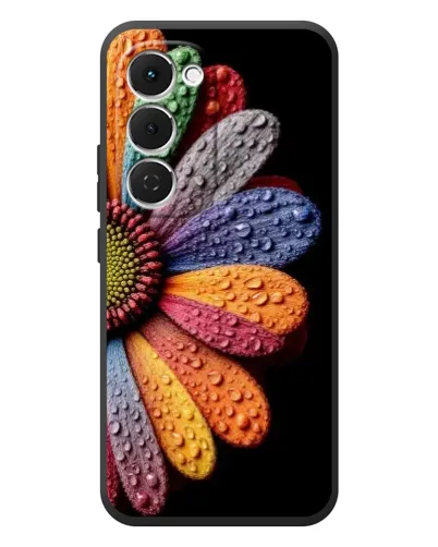 Чехол для TECNO Spark 40 Pro Plus с картинкой «Радужный цветок»