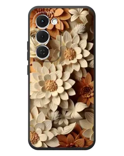 Чохол для TECNO Spark 40 Pro Plus з картинкою «Бежевий флористичний декор»