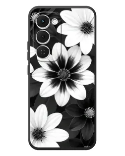 Чохол для TECNO Spark 40 Pro Plus з картинкою «Монохромні айстри»